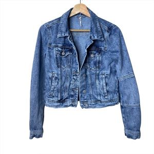 Free People Distressed Jean Jacket
